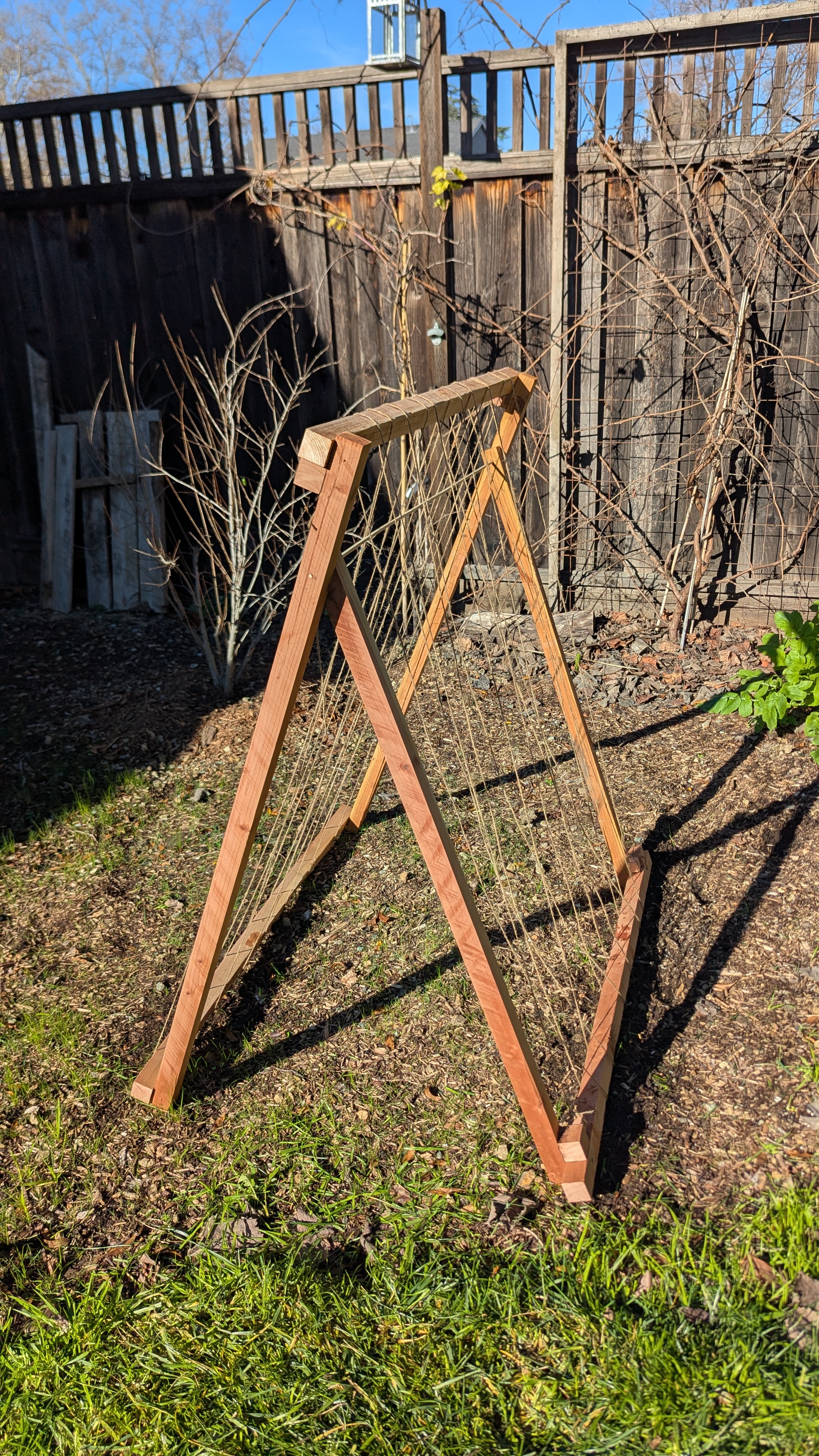 Foldable string trellis
