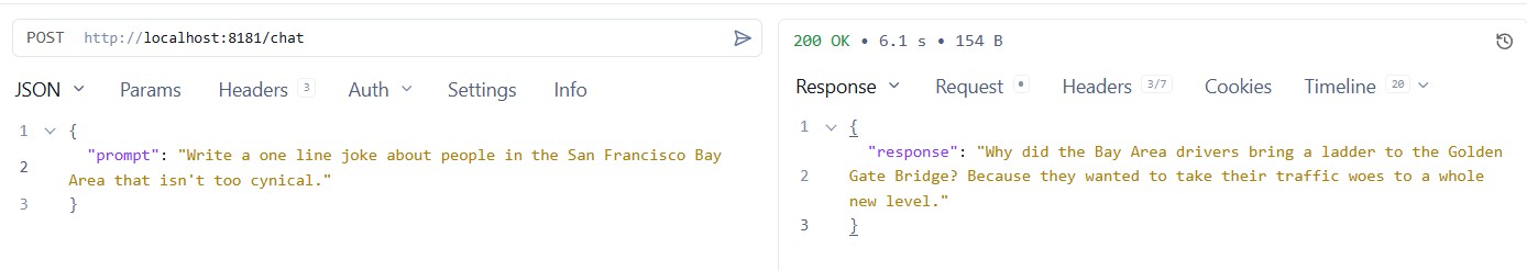 Example request to test that the nodejs ollama api example is working properly.